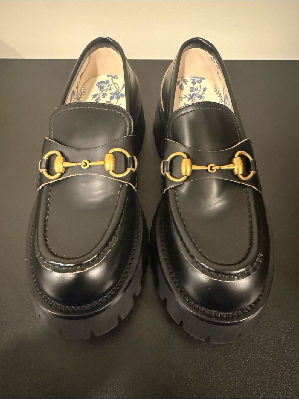 Gucci Harald Horsebit Platform Loafers